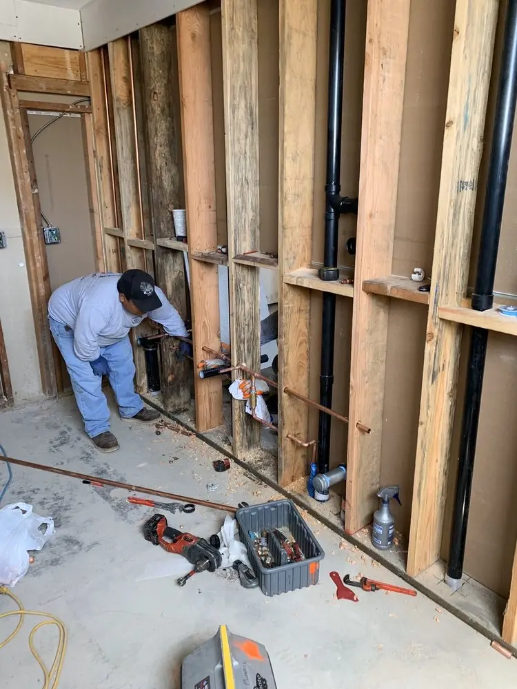 Commercial rough-in plumbing for Water Heater Replacement in Woodway